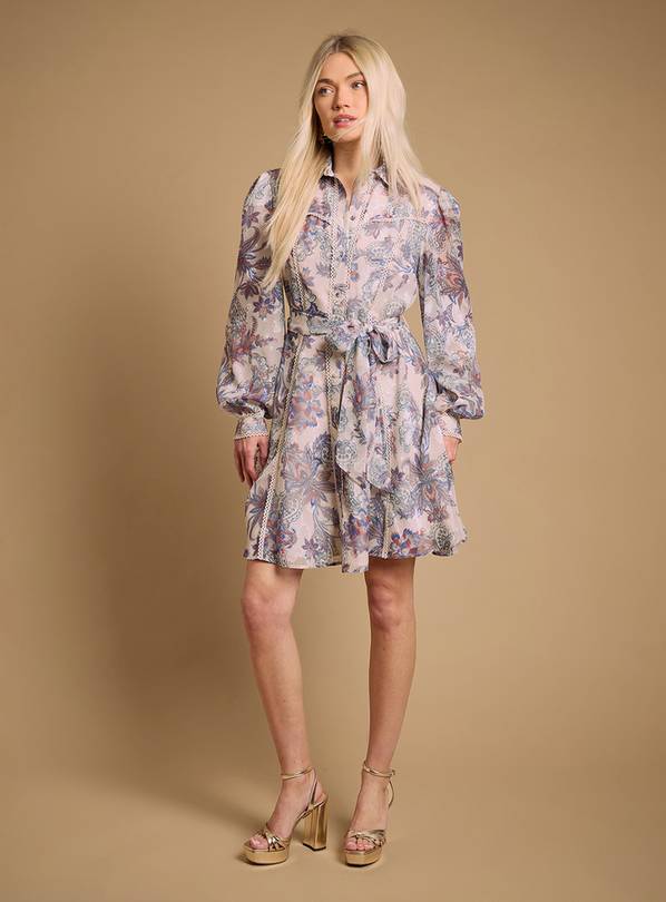 OASIS Burnout Floral Mini Dress 14